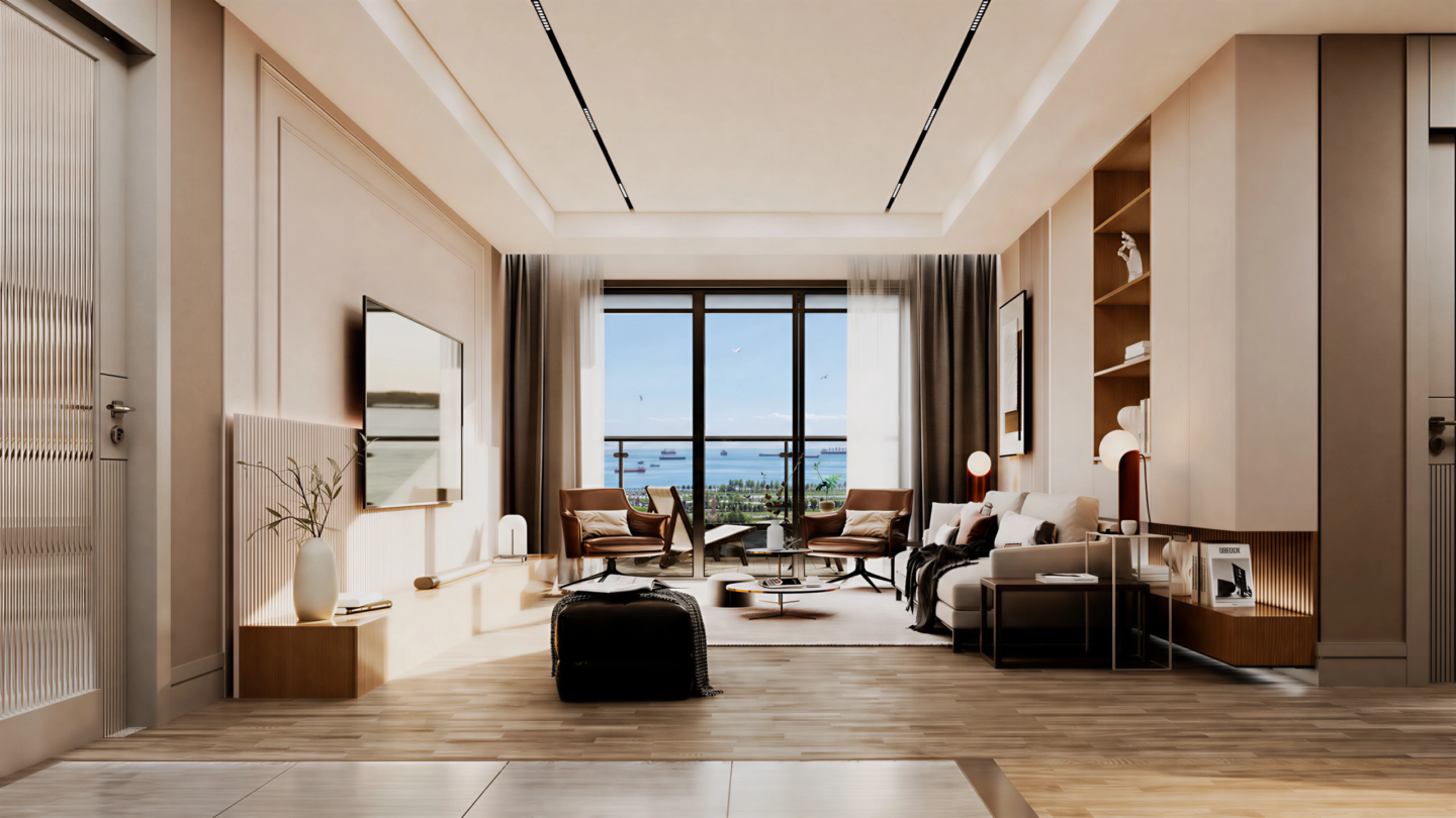 2.daire-SALON-2 Apartments for Sale in Zeytinburnu, Istanbul